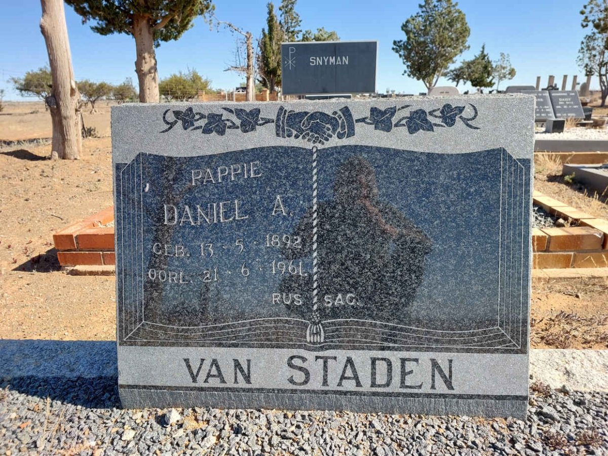 STADEN Daniel A., van 1892-1961