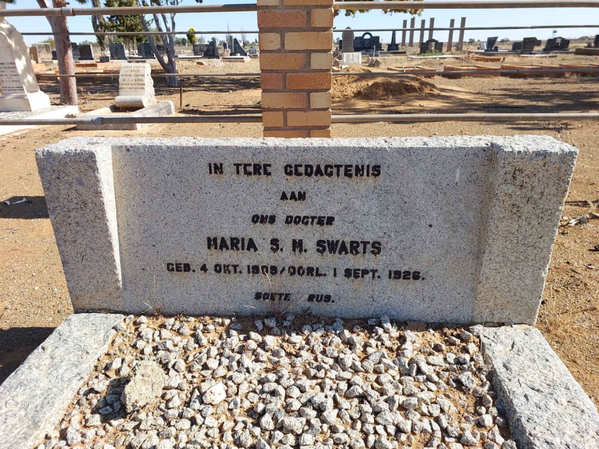 SWARTS Maria S.M. 1909-1926