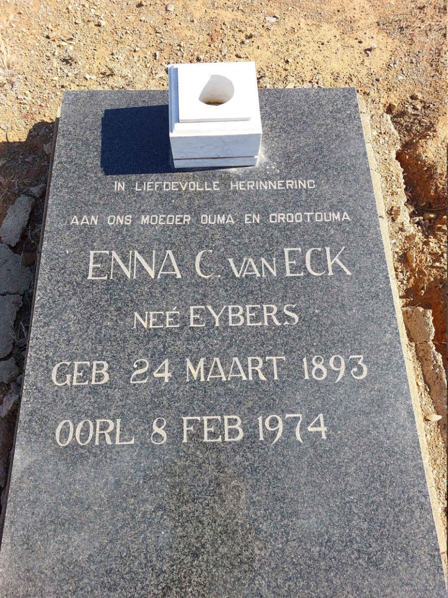 ECK Enna C.,van nee EYBERS 1893-1974