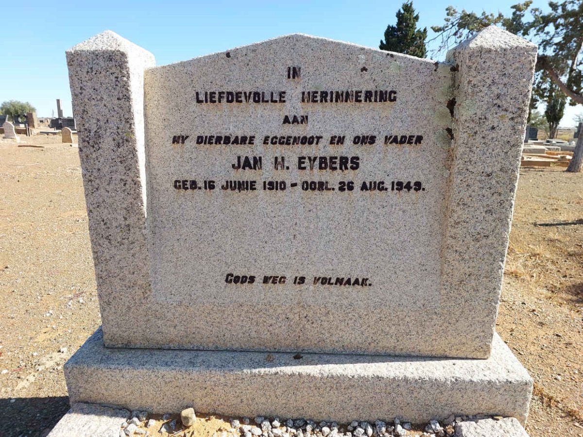 EYBERS Jan H. 1910-1949