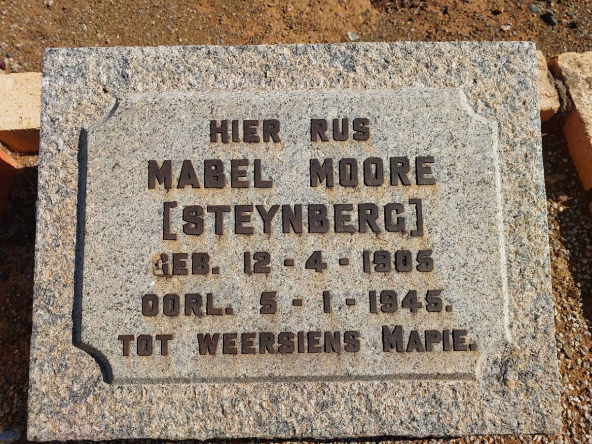 MOORE Mabel nee STEYNBERG 1905-1945