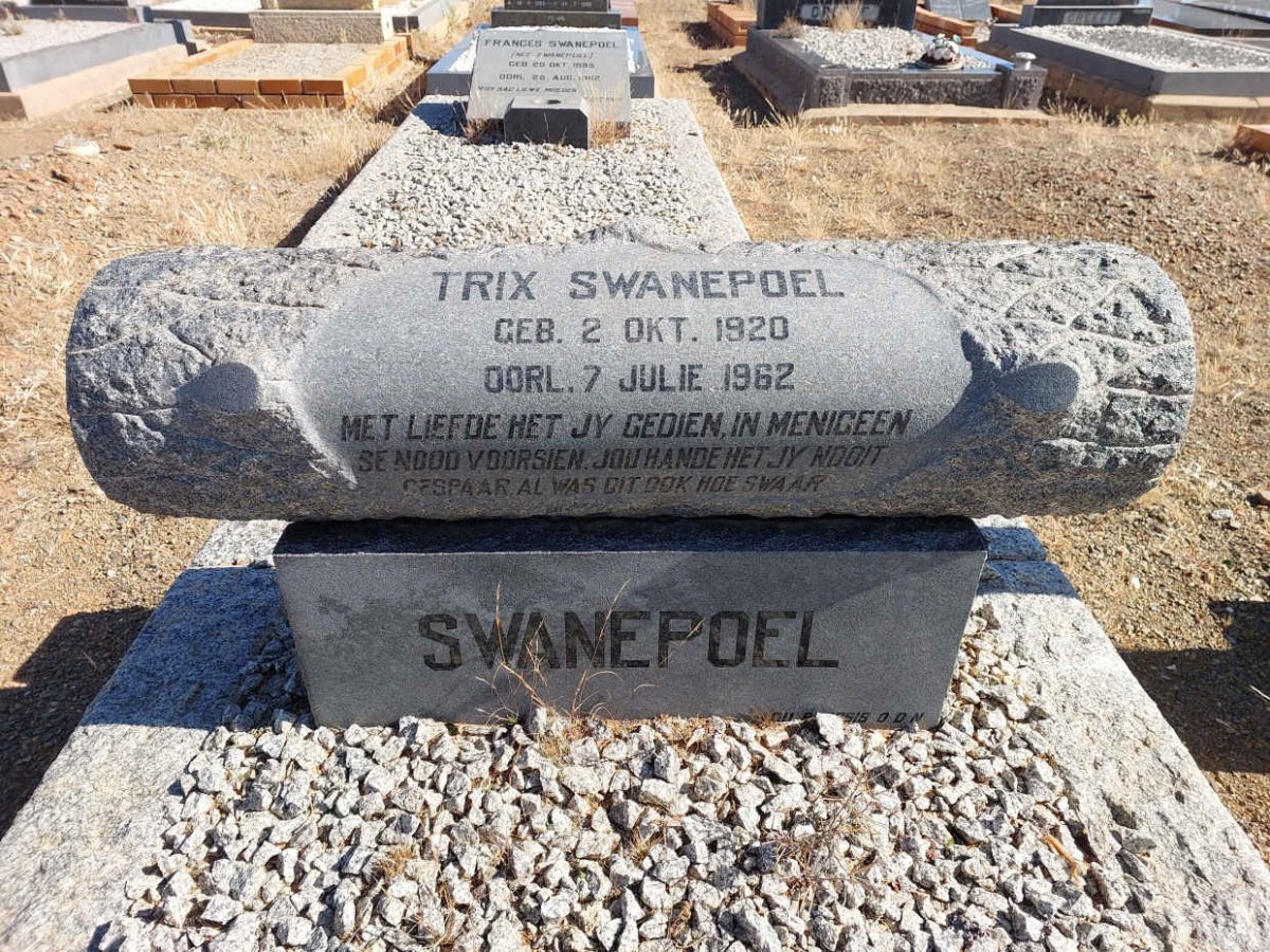 SWANEPOEL Trix 1920-1962