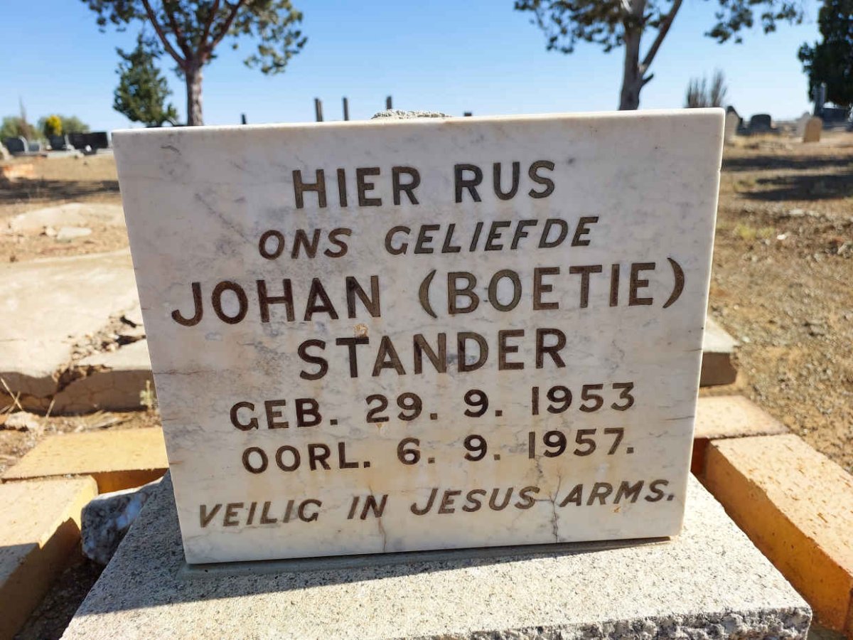 STANDER Johan 1953-1957