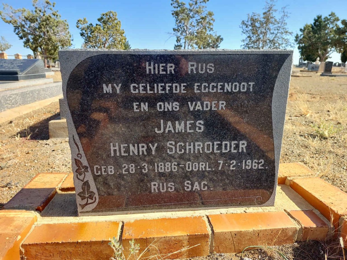 SCHROEDER James Henry 1886-1962