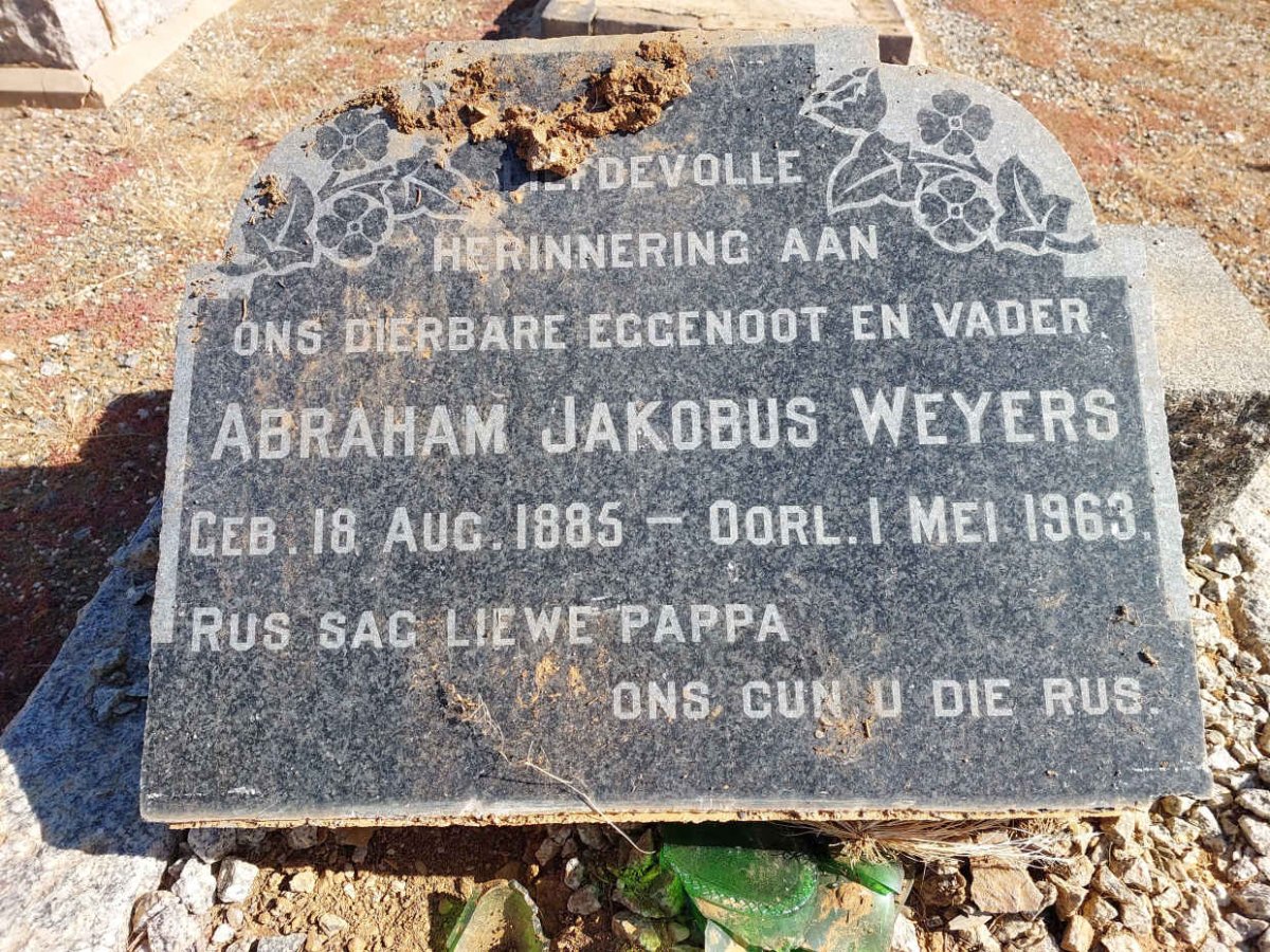 WEYERS Abraham Jakobus 1885-1963