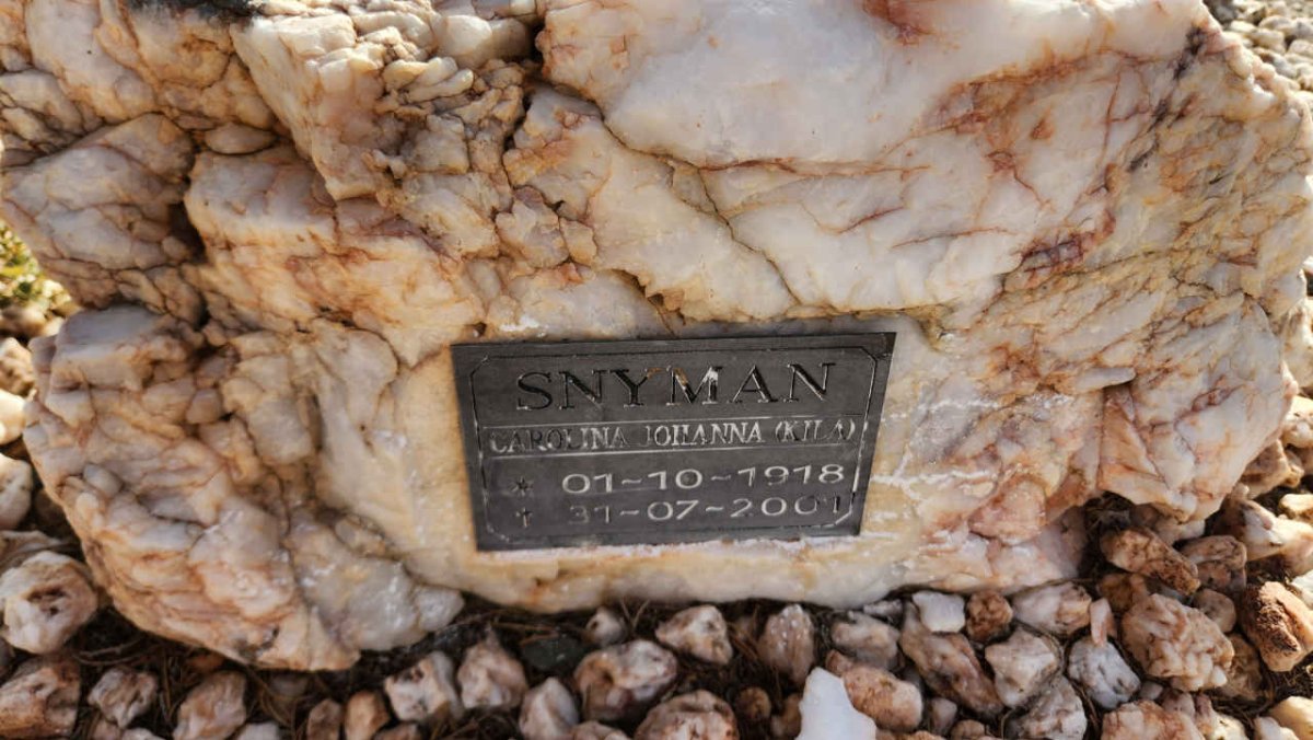 SNYMAN Carolina Johanna 1918-2001