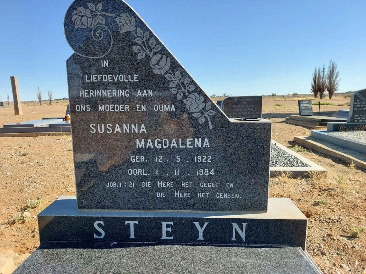 STEYN Susanna Magdalena 1922-1984