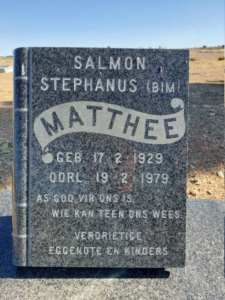 MATTHEE Salmon Stephanus 1929-1979