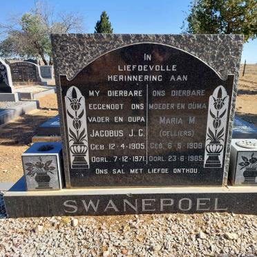 SWANEPOEL Jacobus J.C. 1905-1971 &amp; Maria M. CELLIERS 1909-1985