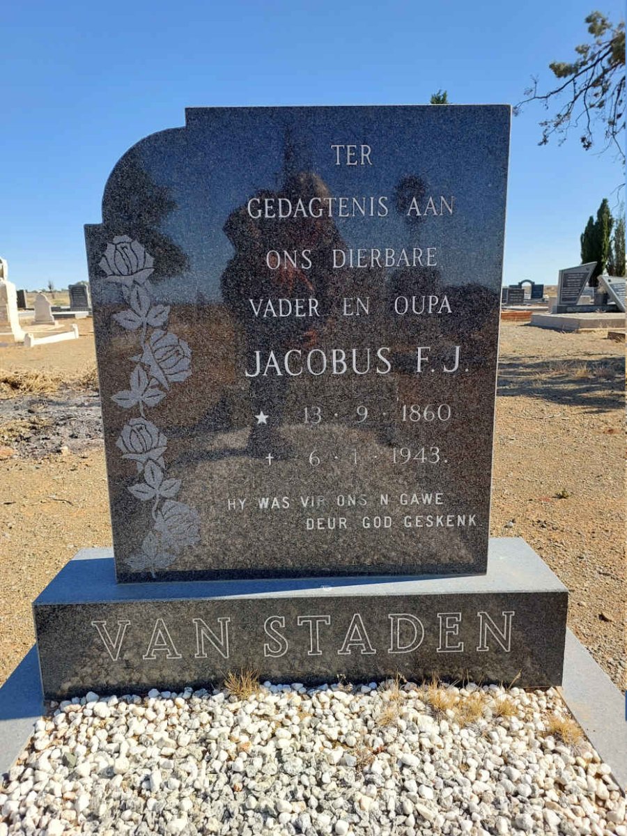 STADEN Jacobus F.J., van 1860-1943