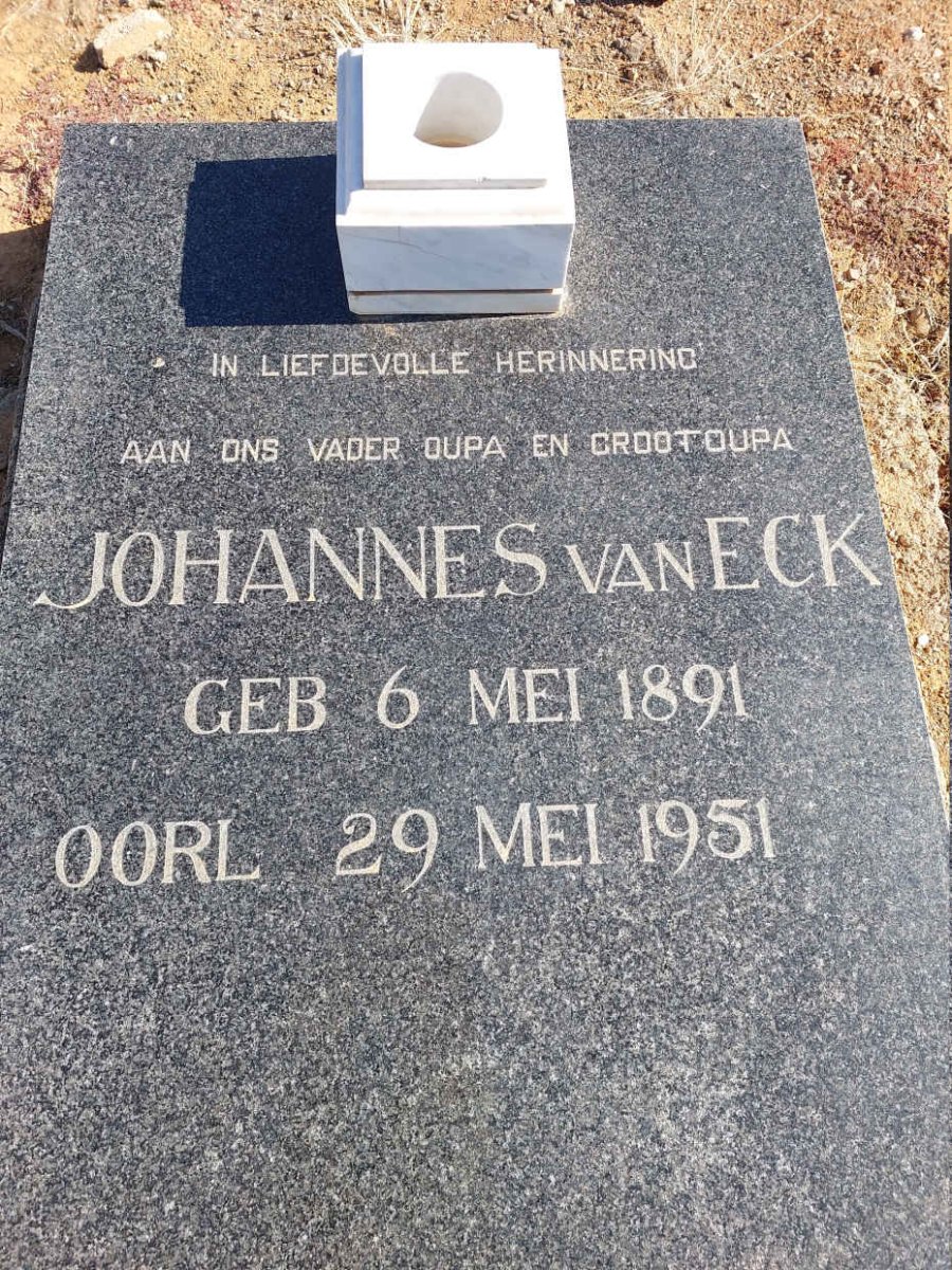ECK Johannes, van 1891-1951