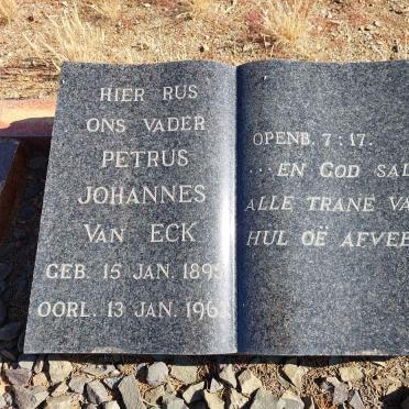 ECK Petrus Johannes, van 1895-1963