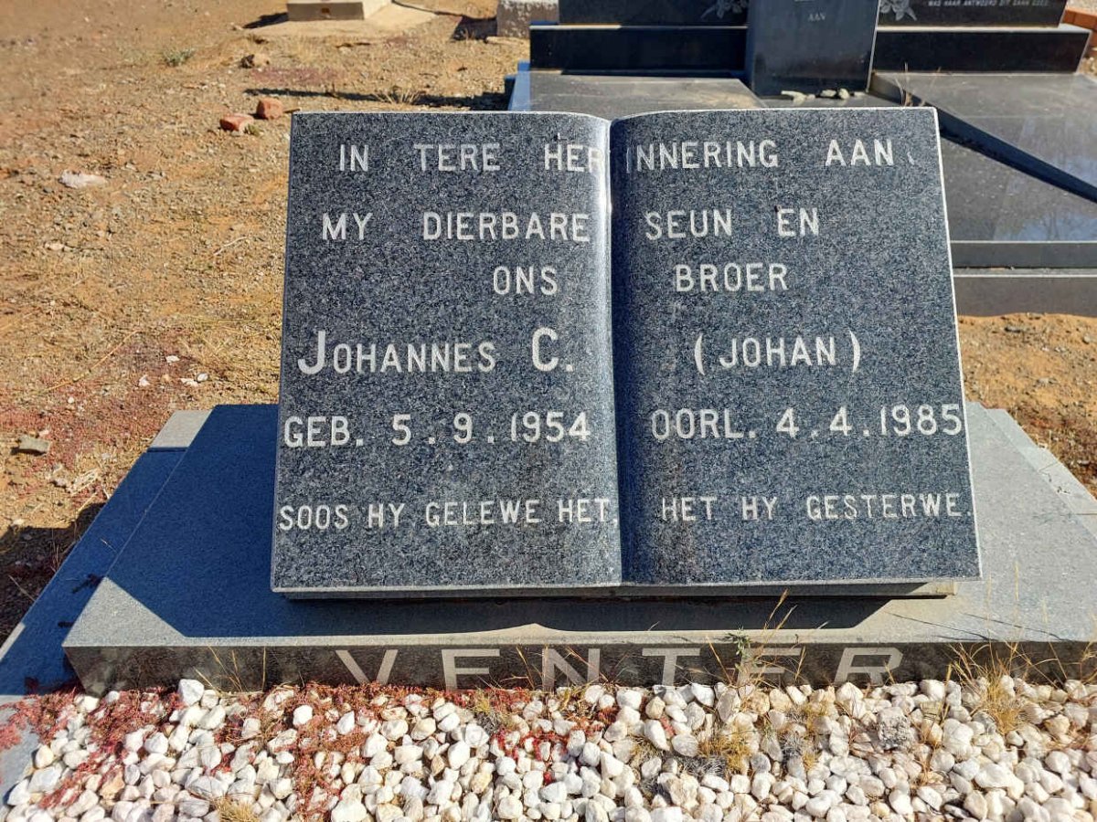 VENTER Johannes C. 1954-1985