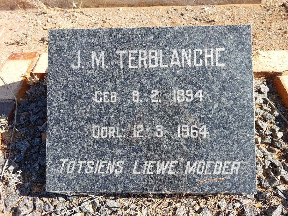 TERBLANCHE J.M. 1894-1964