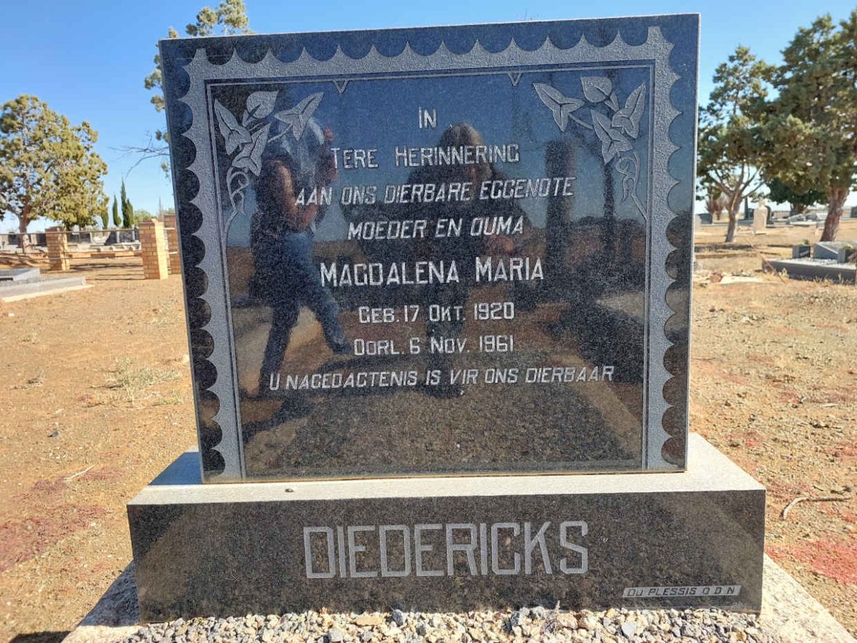 DIEDERICKS Magdalena Maria 1920-1961