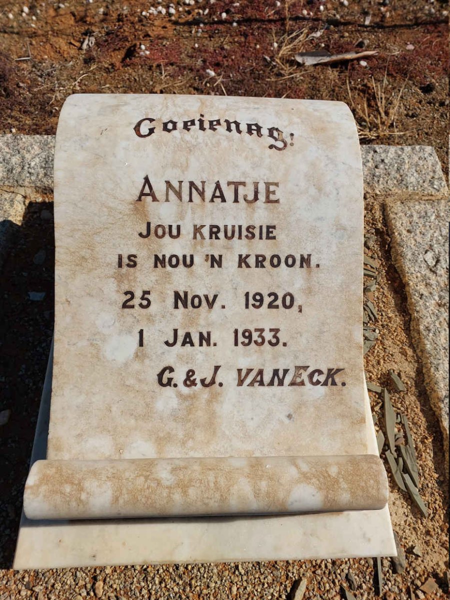 ECK Annatje, van 1920-1933