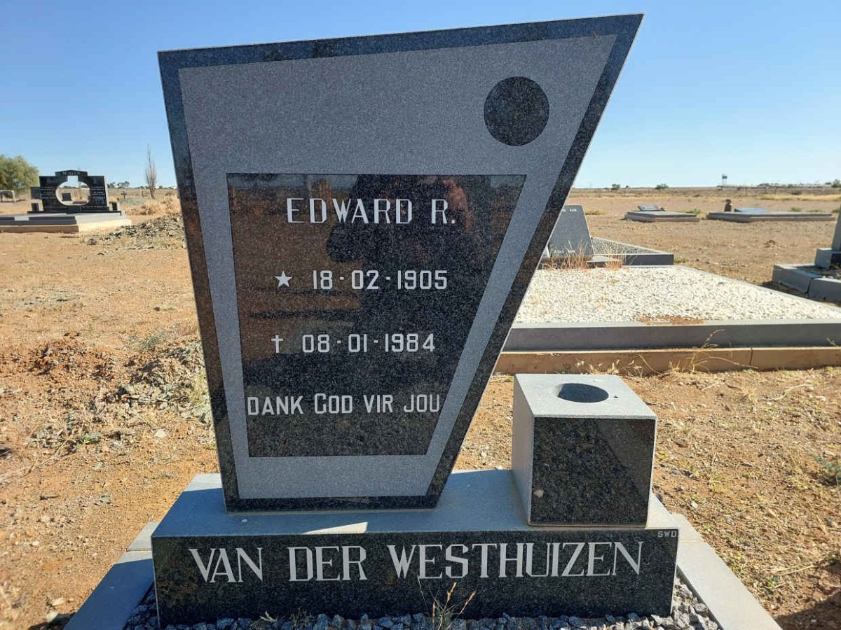 WESTHUIZEN Edward R., van der 1905-1984