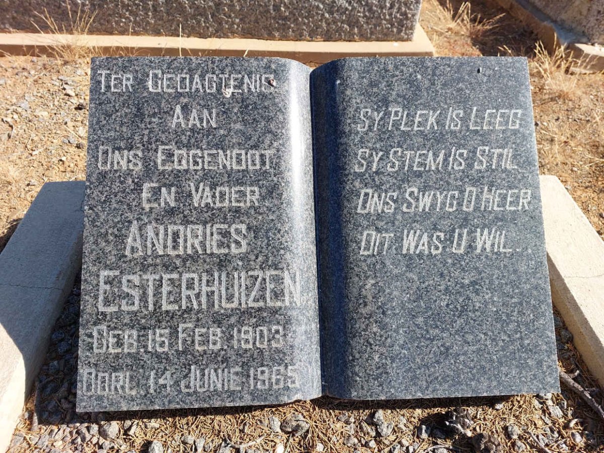 ESTERHUIZEN Andries 1903-1965