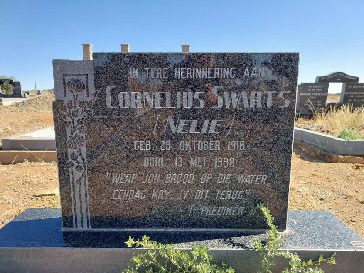 SWARTS Cornelius 1918-1998