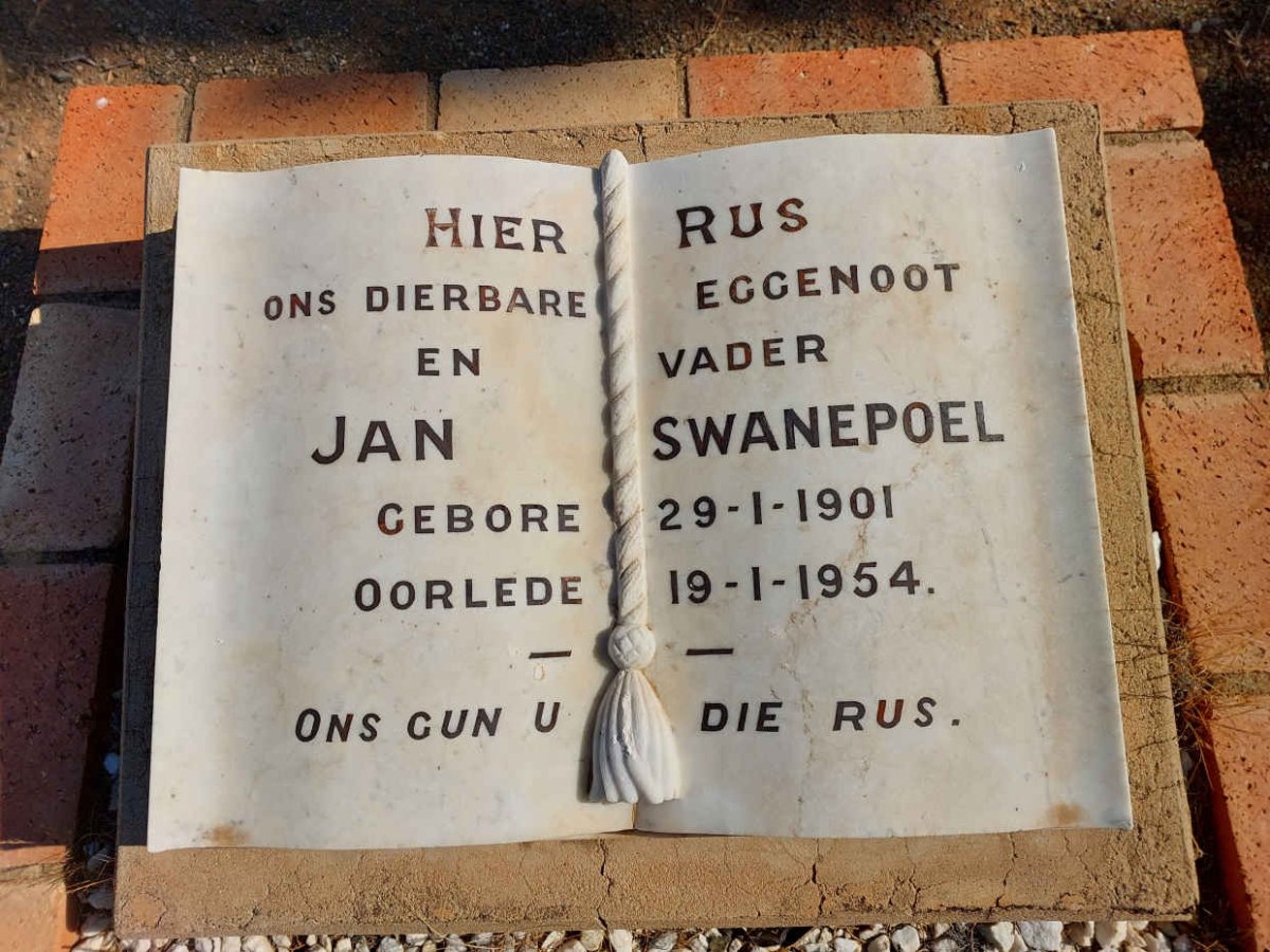 SWANEPOEL Jan 1901-1954