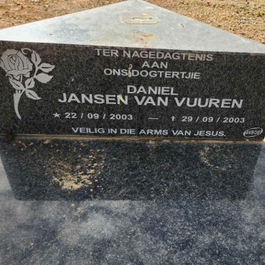 VUUREN Daniel, Jansen van 2003-2003