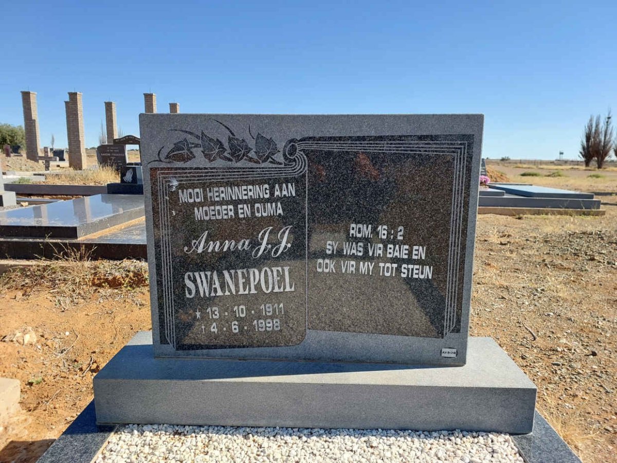 SWANEPOEL Anna J.J. 1911-1998