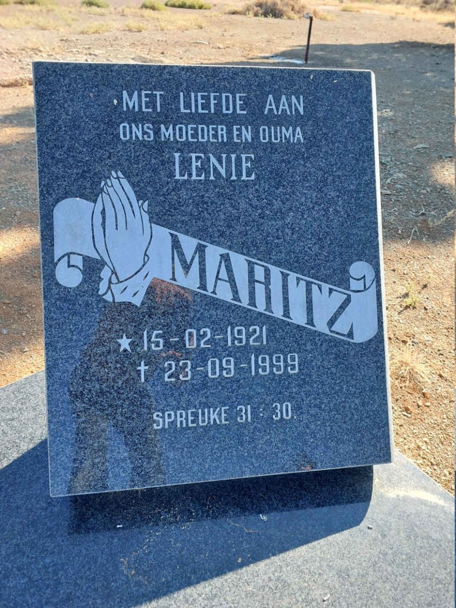 MARITZ Lenie 1921-1999