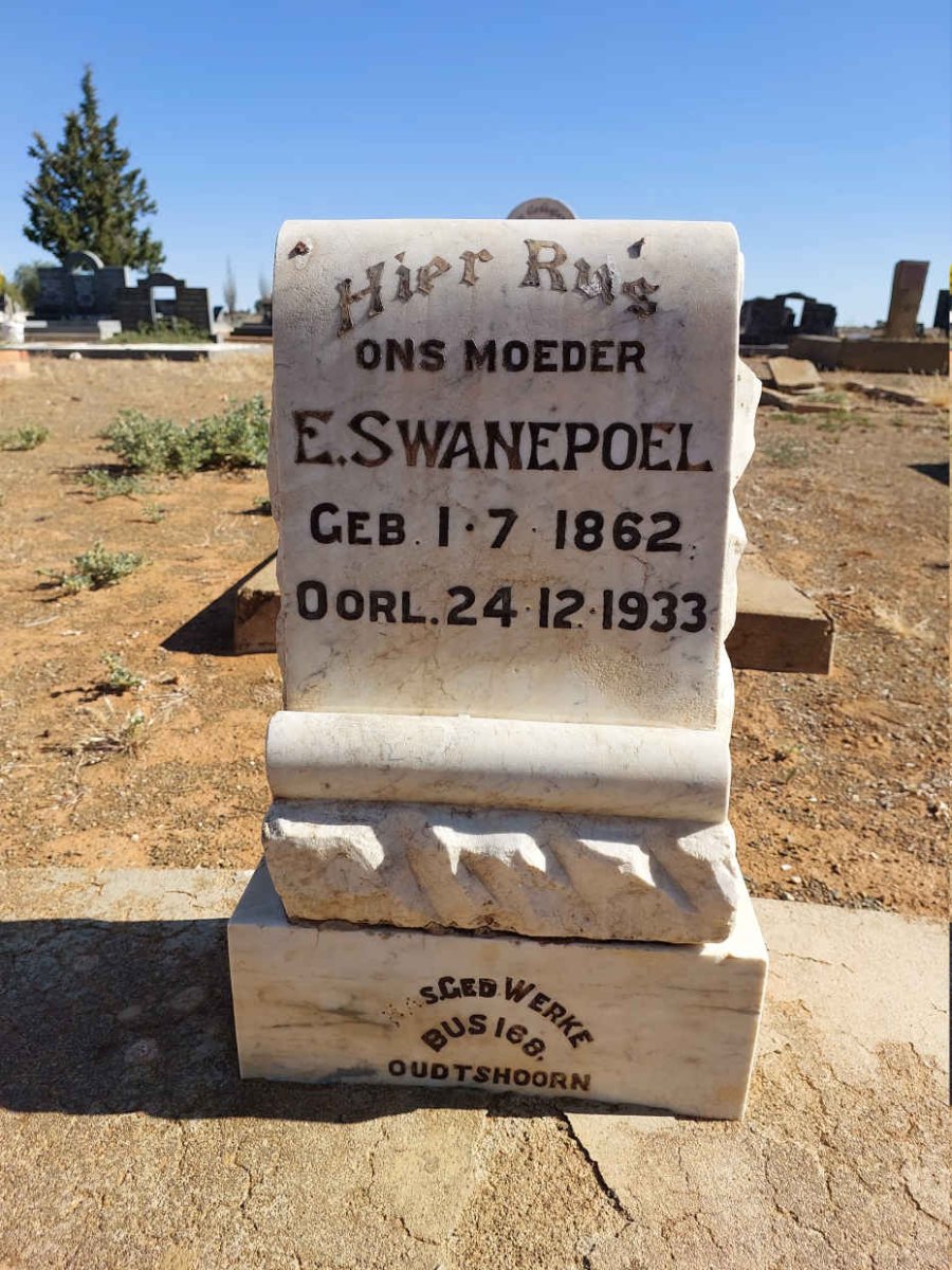 SWANEPOEL E. 1862-1933