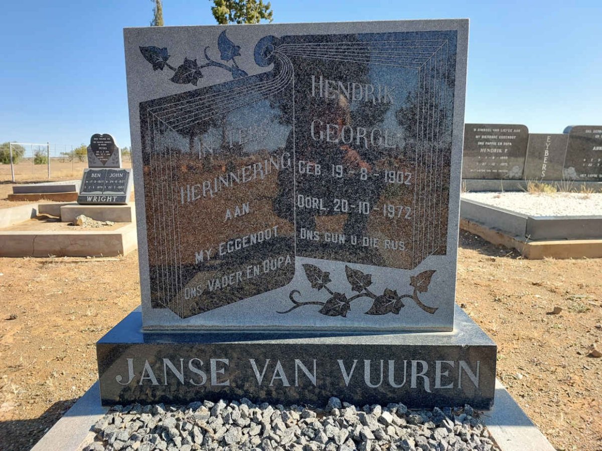 VUUREN Hendrik George, Janse van 1902-1972