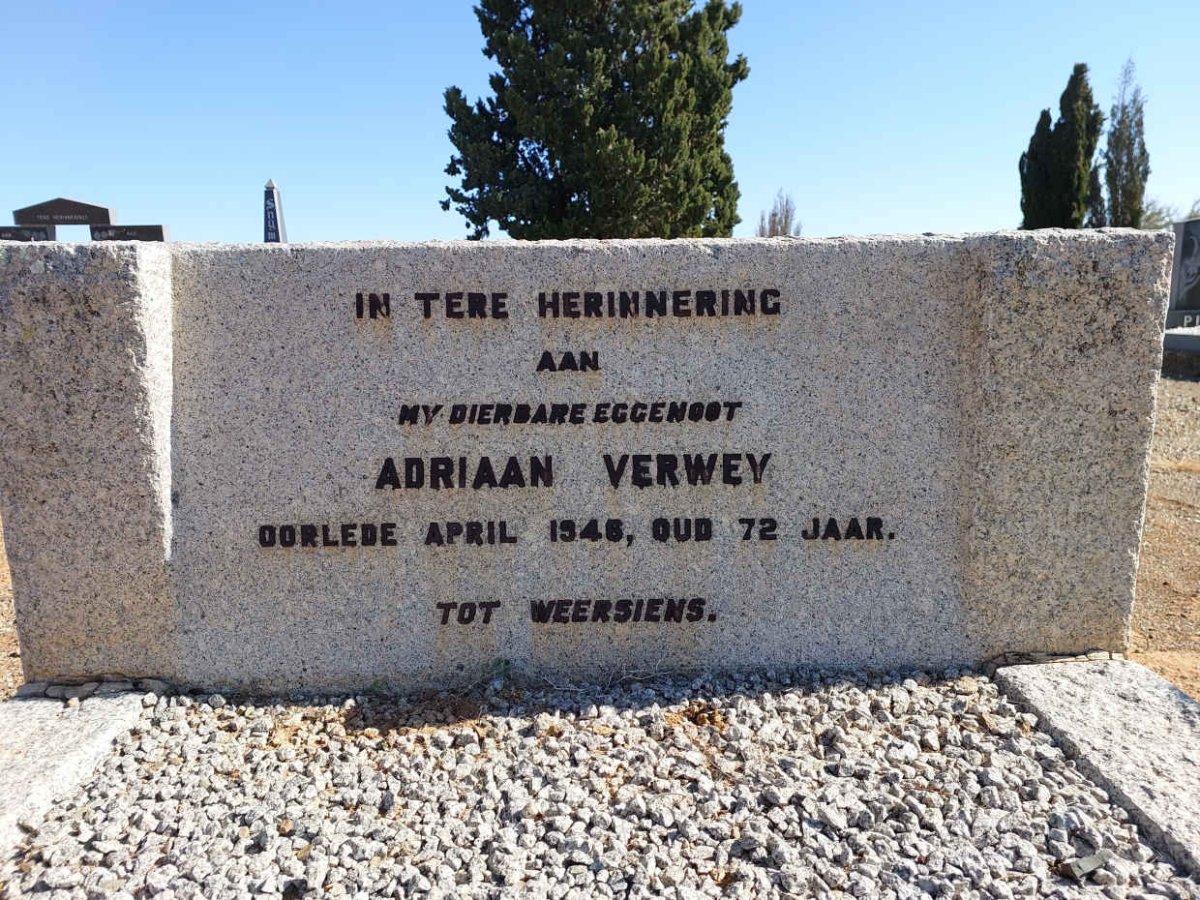 VERWEY Adriaan  -1945