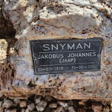 SNYMAN Jakobus Johannes 1918-2000