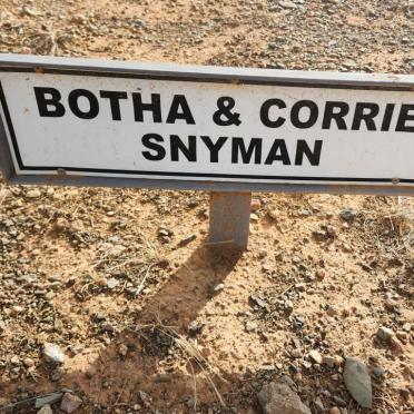 SNYMAN Botha & Corrie