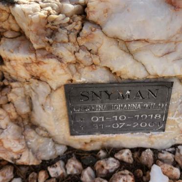 SNYMAN Carolina Johanna 1918-2001