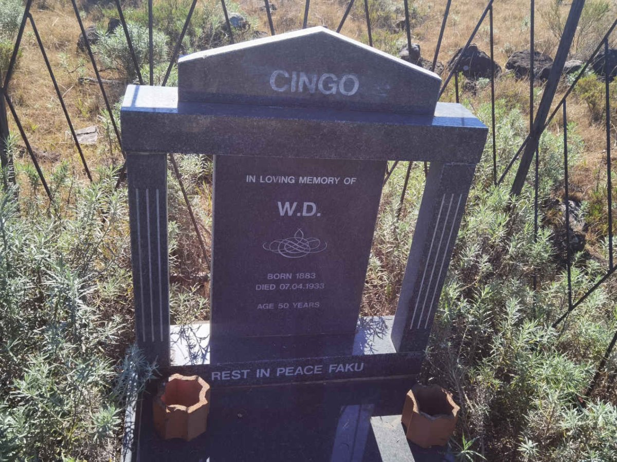 CINGO W.D. 1883-1933