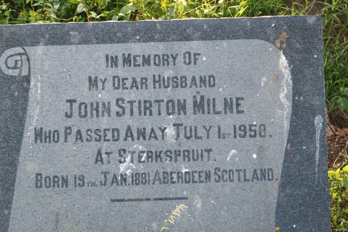 MILNE John Stirton 1881-1950
