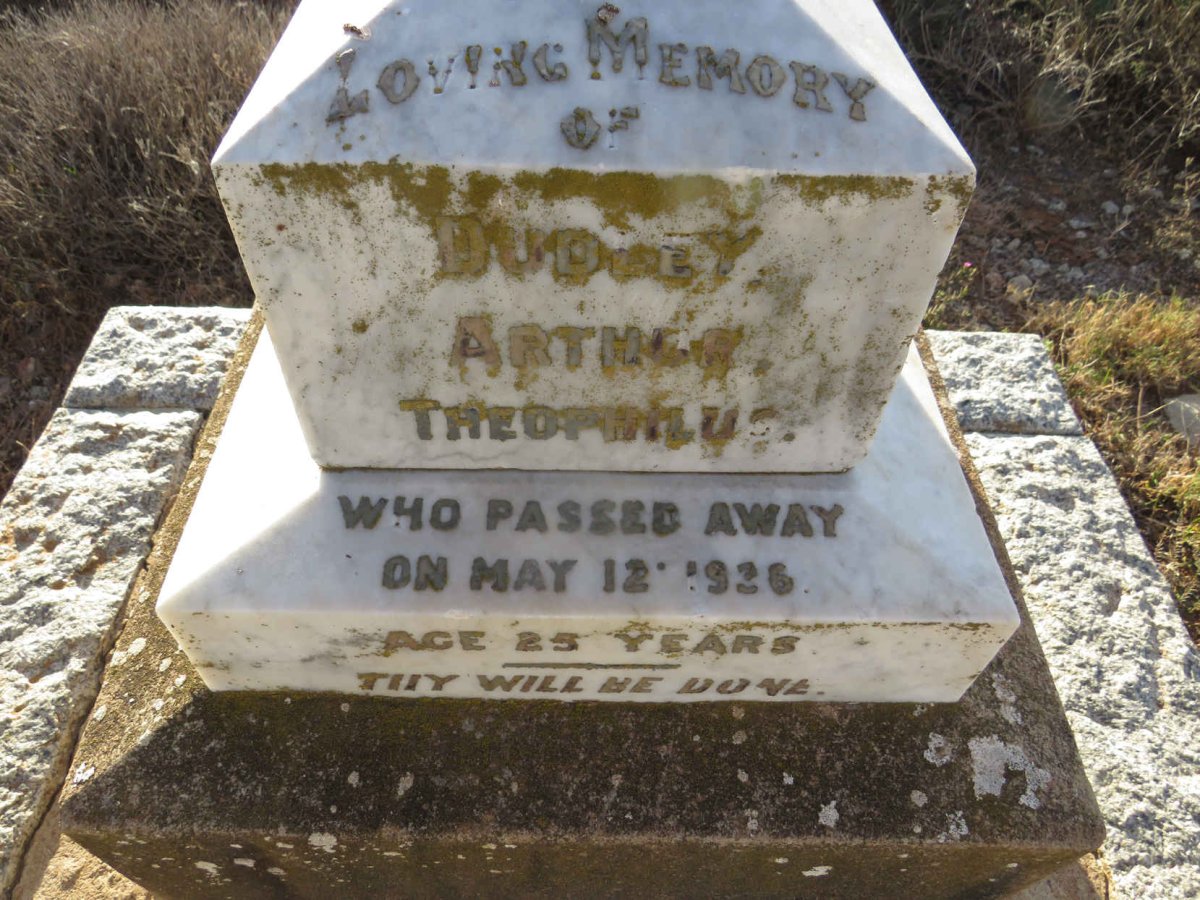 THEOPHILUS Dudley Arthur -1936