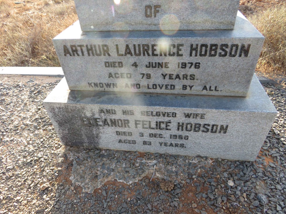 HOBSON Arthur Laurence -1978 & Eleanor Felice -1980