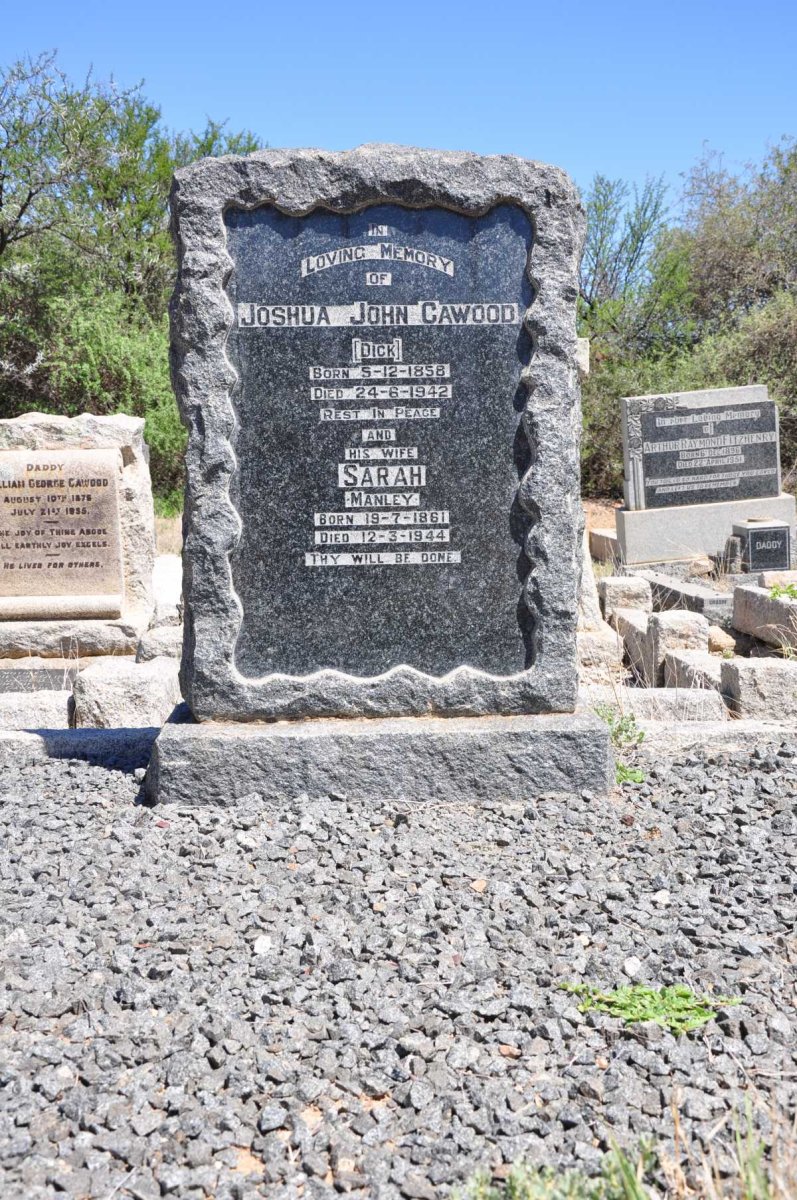 CAWOOD Joshua John 1858-1942 &amp; Sarah MANLEY 1861-1944