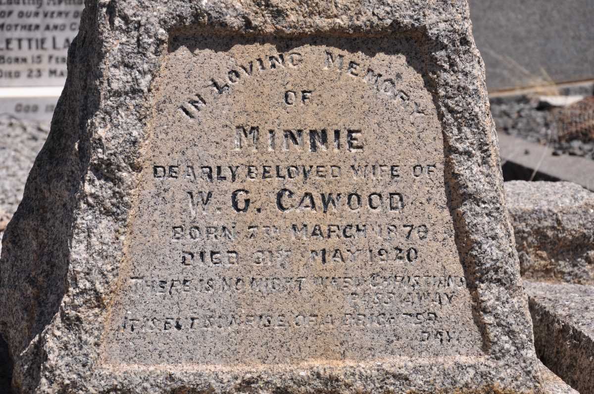 CAWOOD Minnie 1876-1920