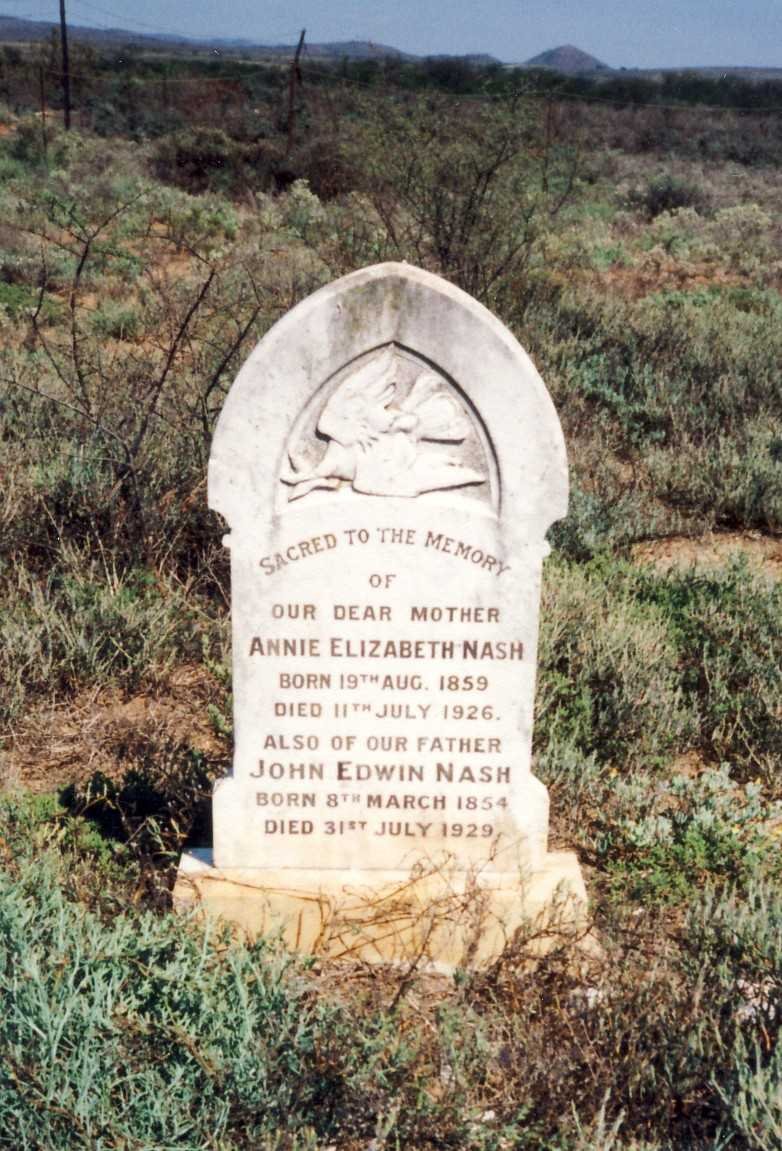 NASH John Edwin 1854-1929 &amp; Annie Elizabeth 1859-1926