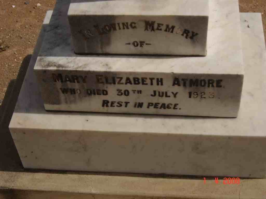 ATMORE Mary Elizabeth -1923