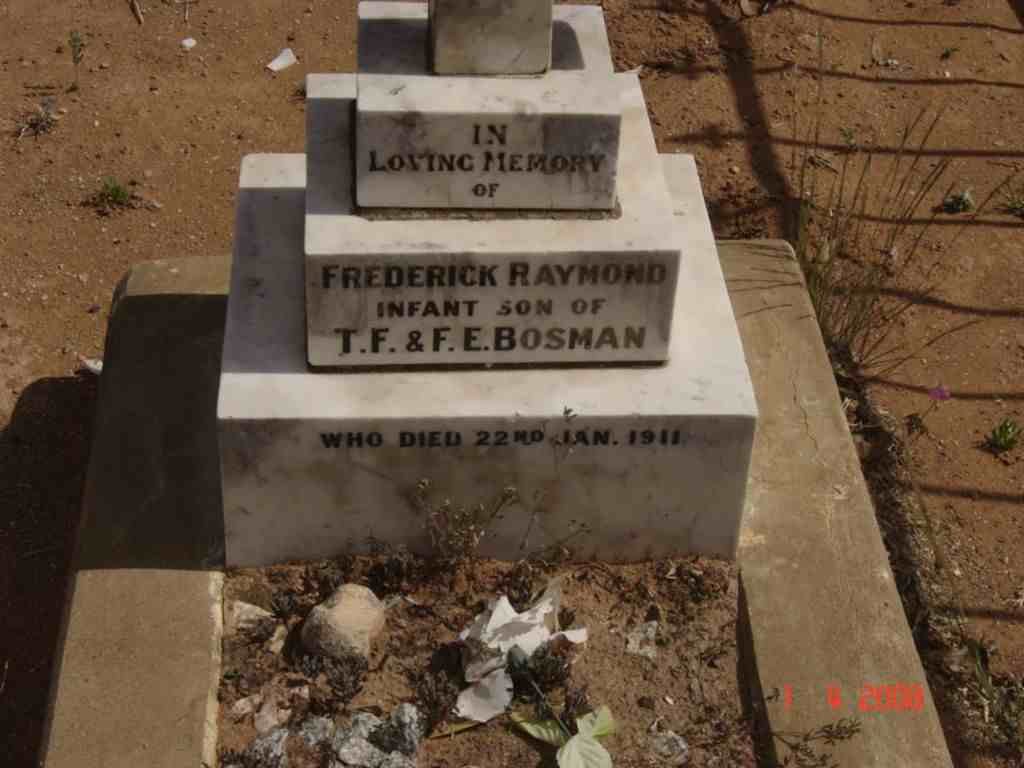 BOSMAN Frederick Raymond -1911