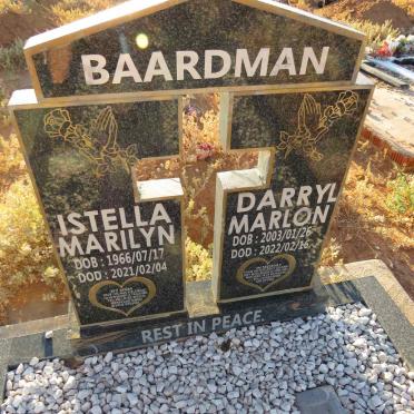 BAARDMAN Istella Marilyn 1966-2021 :: BAARDMAN Darryl Marlon 2003-2022
