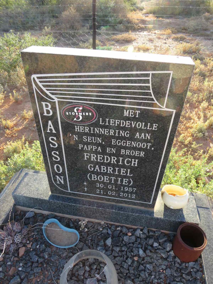 BASSON Fredrich Gabriel 1957-2012