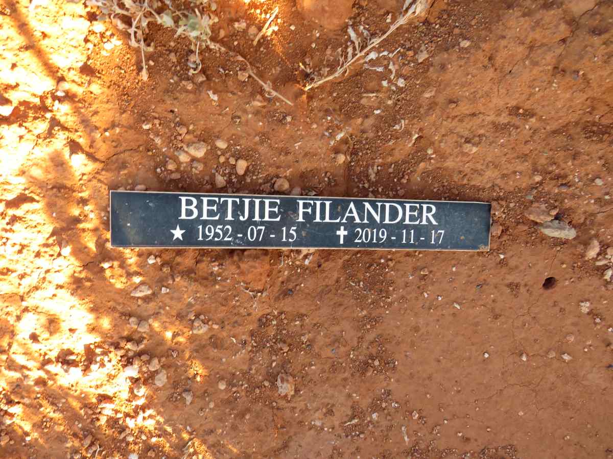 FILANDER Betjie 1952-2019