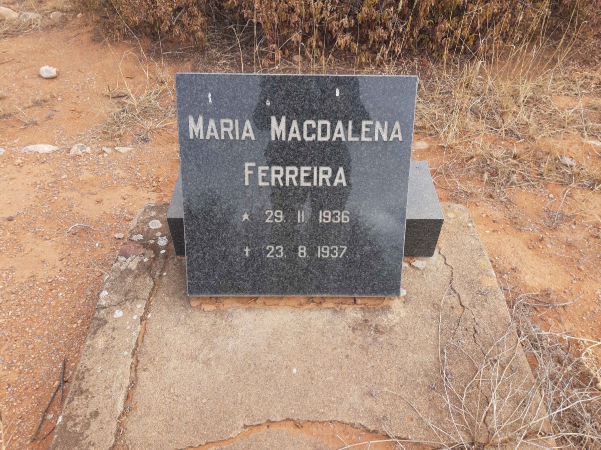 FERREIRA Maria Magdalena 1936-1937