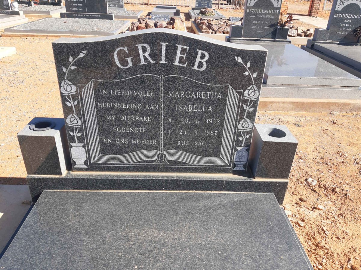 GRIEB Margaretha Isabella 1932-1987