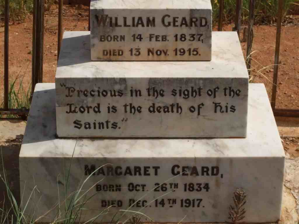 GEARD William 1837-1915 &amp; Margaret 1834-1917