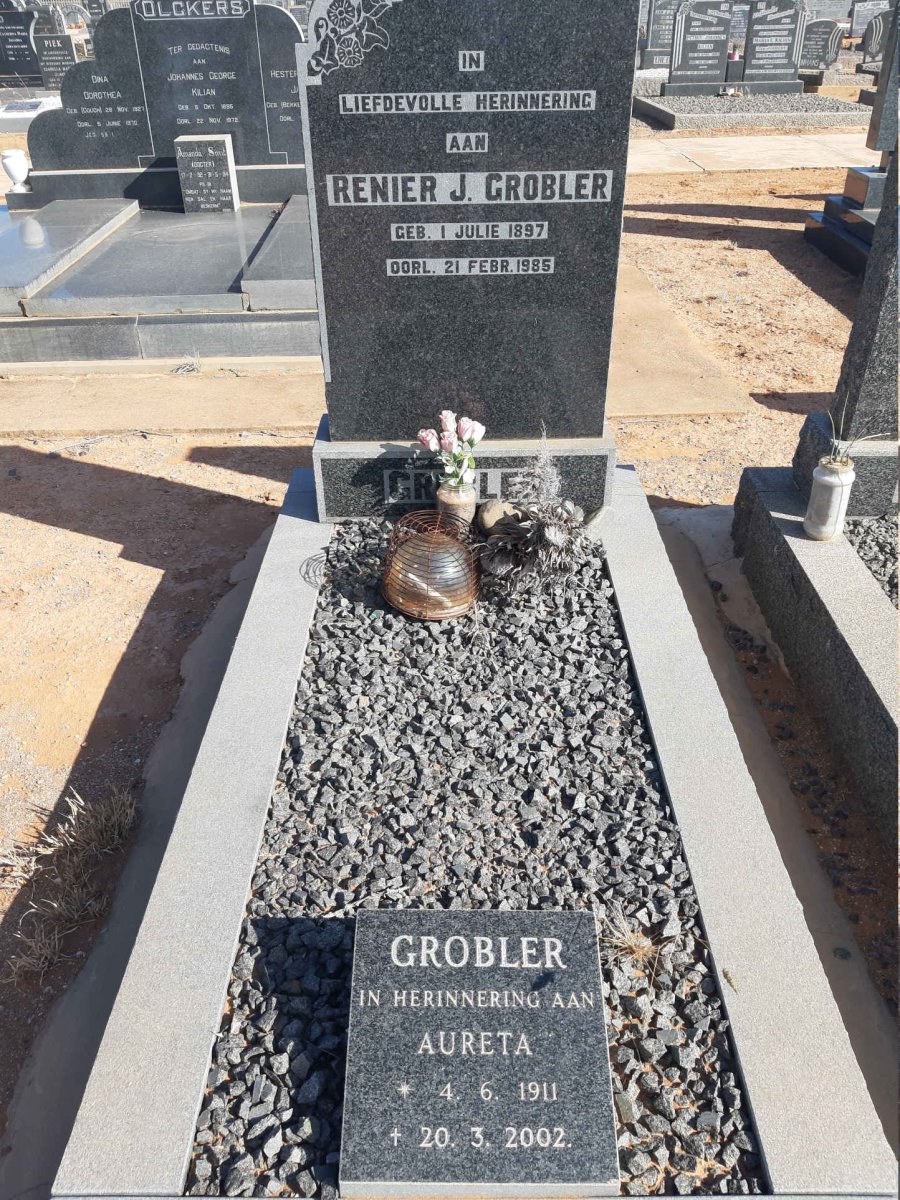 GROBLER Renier J. 1897-1985 &amp; Aureta 1911-2002