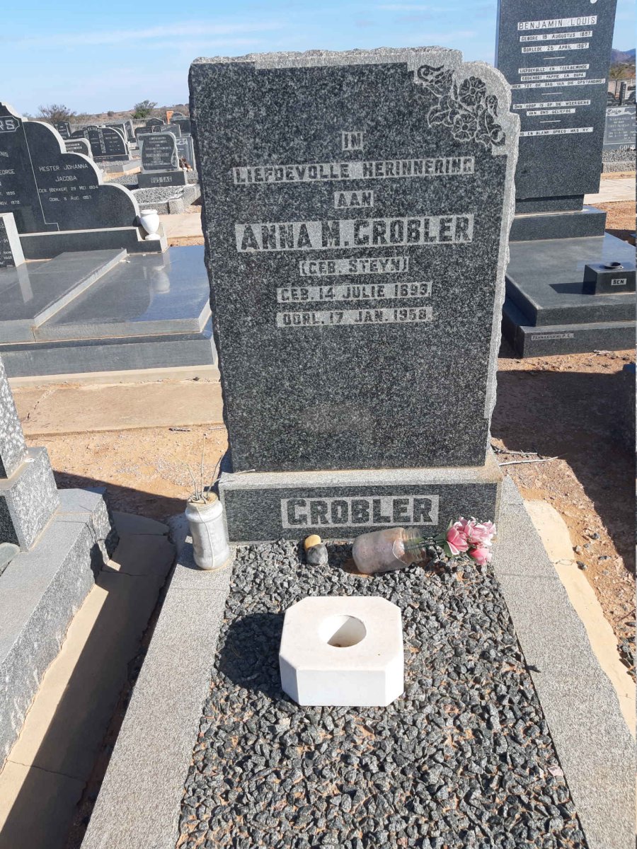 GROBLER Anna M. nee STEYN 1893-1958